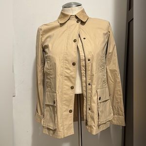 NWT Ralph Lauren Beige Tan Khaki Barn Chore Coat Jacket Women's Ladies Size S.